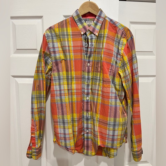 Bonobos Plaid Button Down, Size Large, Standard Fit - Picture 1 of 6
